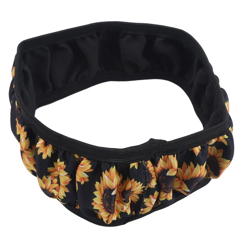 For Auto Car Steering Wheel Cover Skidproof Steering- Anti-Slip Universal Printed Sunflower Leopard Car-styling | Автомобили и