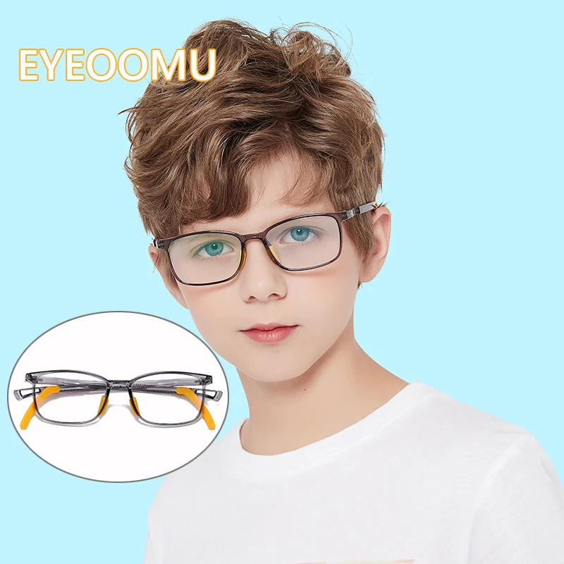 

EYEOOMU 2020 Kids Blue Light Blocking Glasses Children Eye Protective TR90 Myopia Goggles Boy Girl Computer Optical Eyeglasses