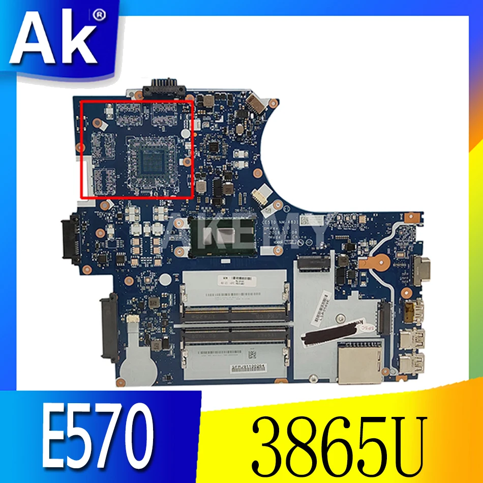 

Материнская плата для ноутбука Lenovo ThinkPad E570 E570C 01LW067 CE570 NM-A831 Celeron 3865U DDR4 GMA HD full test