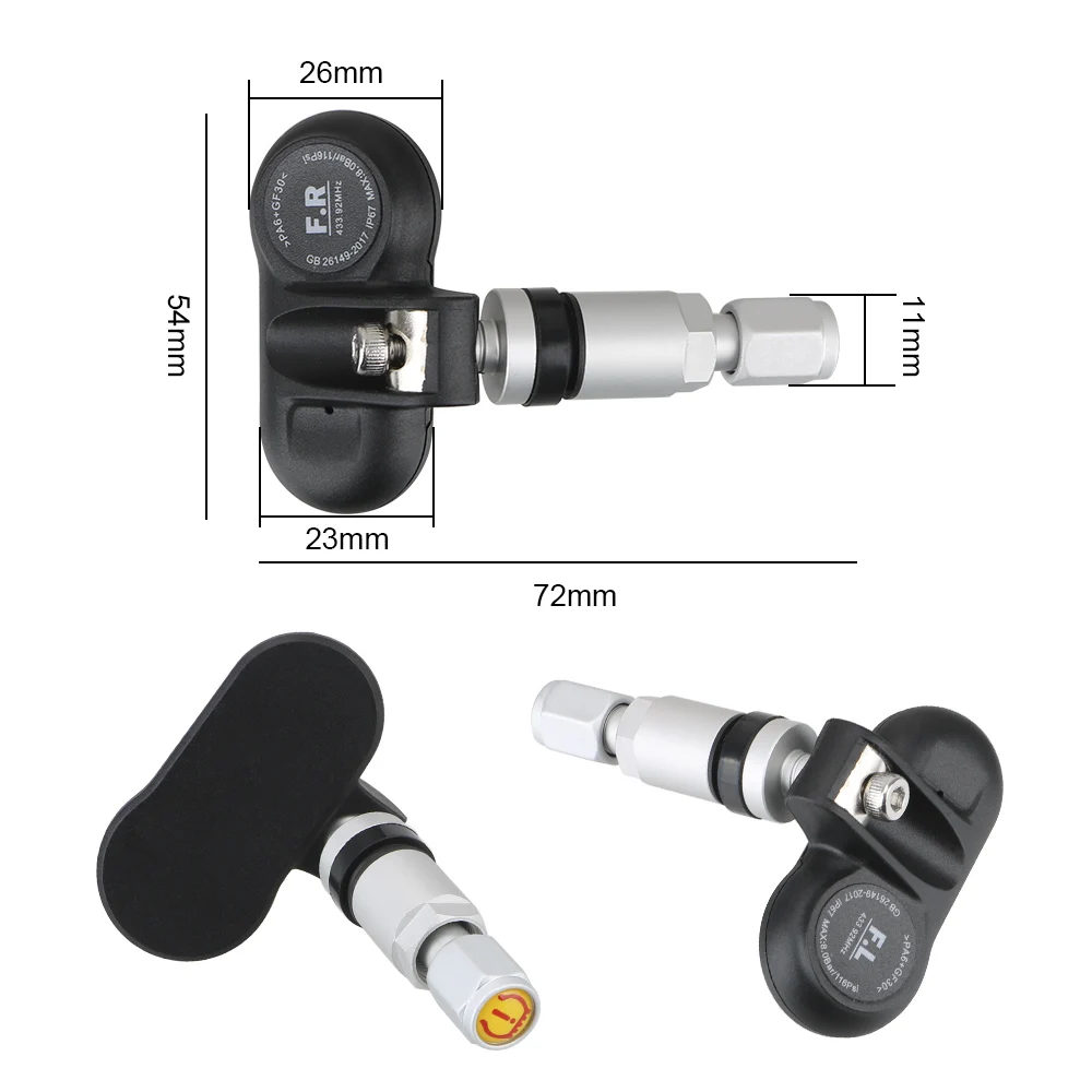 

Tyre Pressure Smart Car TPMS USB Solar Power Auto Security Alarm Systems Digital LCD Display Tyre Pressure Monitoring System