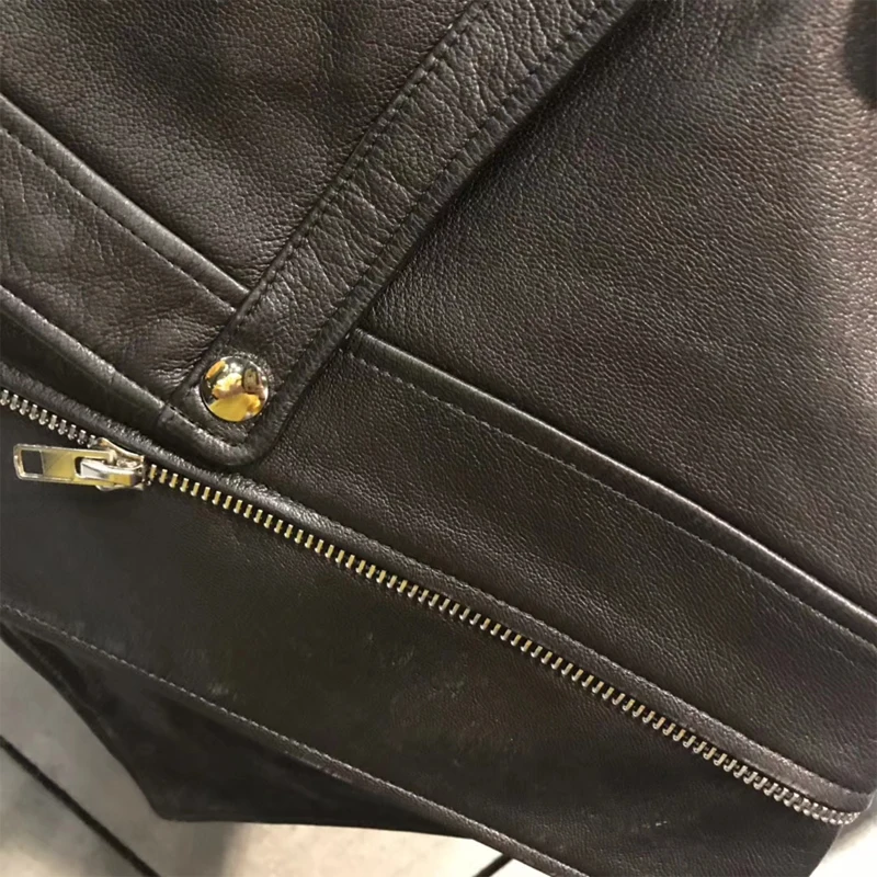 Женская юбка из натуральной кожи | одежда