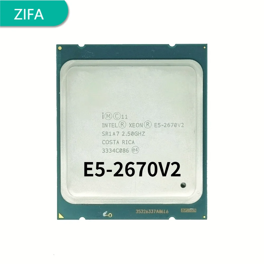 

Intel Xeon Serv Processor E5-2670 V2 E5 2670 V2 CPU 2.5 LGA 2011 SR1A7 Ten Cores Desktop processor e5 2670V2 100% normal work
