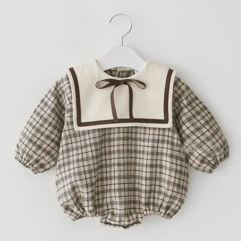 Комбинезон для маленьких девочек и мальчиков хлопковая одежда с длинным рукавом