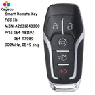 KEYECU умный дистанционный Автомобильный ключ с 5 кнопками 902 МГц ID49 чип-FOB для Ford Explorer Fusion Edge Mustang M3N-A2C31243300 164-R8119