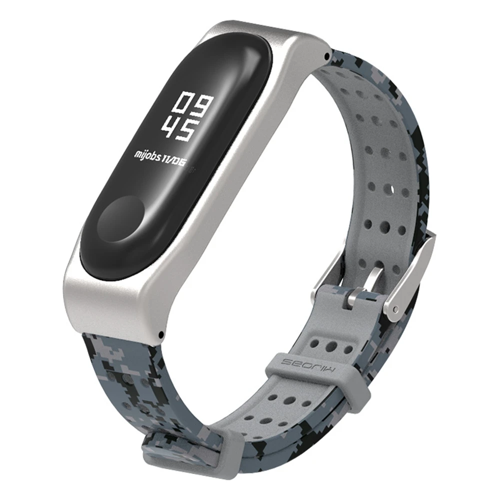 Mi jobs mi band 4 ремешок металлический браслет для Xiaomi mi 3 4 ремешок Безвинтовой нержавеющей стали mi Band 4 смарт-браслет NFC Global - Цвет: Type 2 micaiBlue