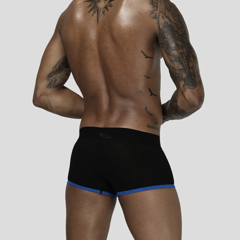 4 шт. сексуальное мужское нижнее белье боксеры в полоску мужские трусы хлопковые