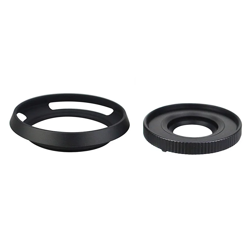 Hood cap kit black Автоматический Адаптер для объектива Кепки для цифрового фотоаппарата Panasonic Lumix GX9 GF10 GF90 GF9 GX800 GX850 GF8 GF7 GX80 GX85 GM5 GM1 камера с 12-32 мм объектив - Цвет: Hood cap kit black