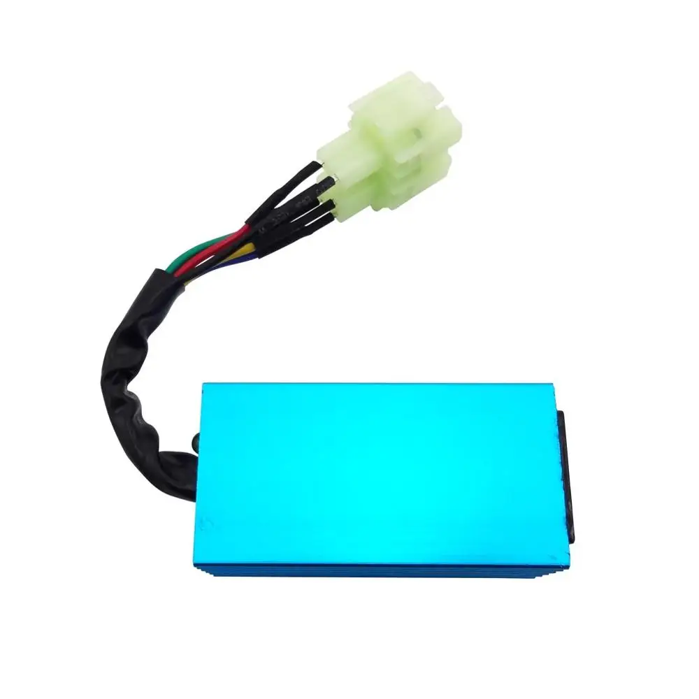 Мотоцикл синий 6 Pin гоночный AC CDI Коробка зажигания 6pin для GY6 50cc 125cc 150cc Мопед Скутер