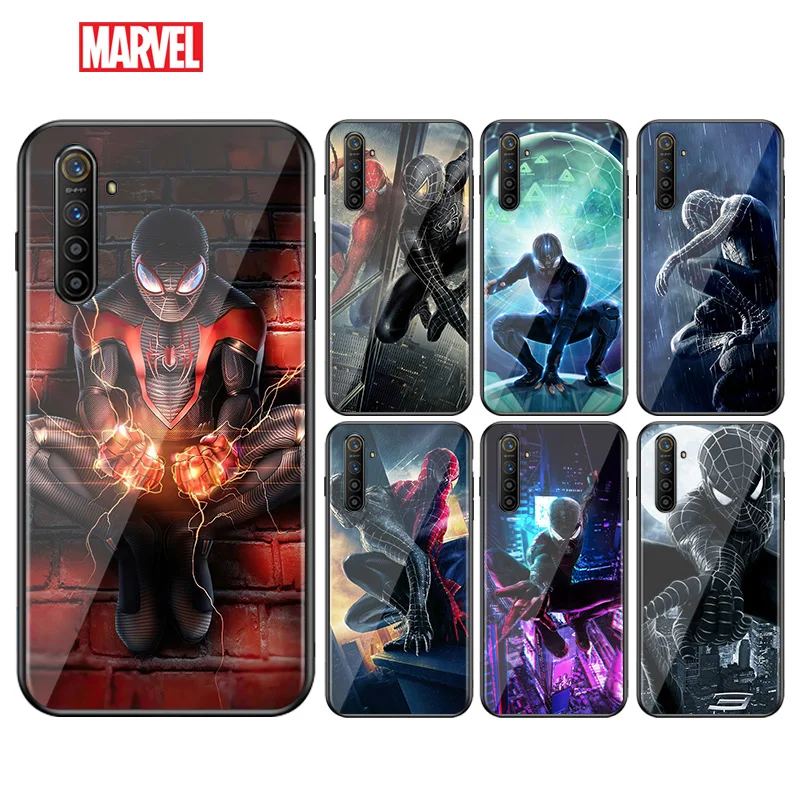 

Marvel Dark Spider Man For OPPO Find X3 X2 F19 F17 RX17 F15 R15X K5 K3 K1 R9S F11 F9 F7 F5 Neo Pro Lite Black Phone Case