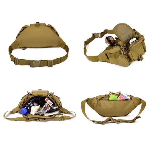

Molle Tactical Men Waist Pack Fanny BELT Climb Bum Bag Military Sports Bags Outdoor