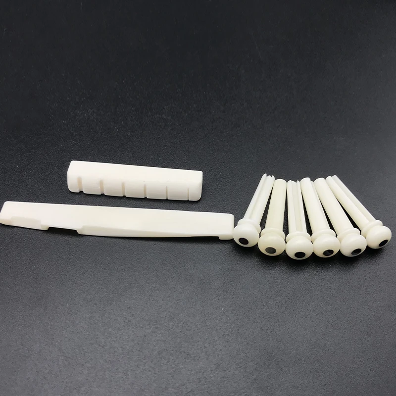 6 шт. Акустическая гитара из красного дерева чистая кость/Эбеновое дерево/набор