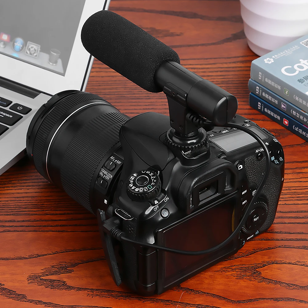 Mic-01 Стерео внешняя профессиональная камера микрофон DC 3 в для Nikon Z6 D7200 D5600
