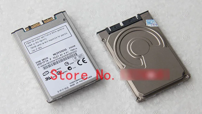 1," MicroSata 250 ГБ MK2533GSG жесткий диск для hp 2530P 2730P X300 X301 T410S ноутбук HDD заменить MK2529GSG MK1633GSG