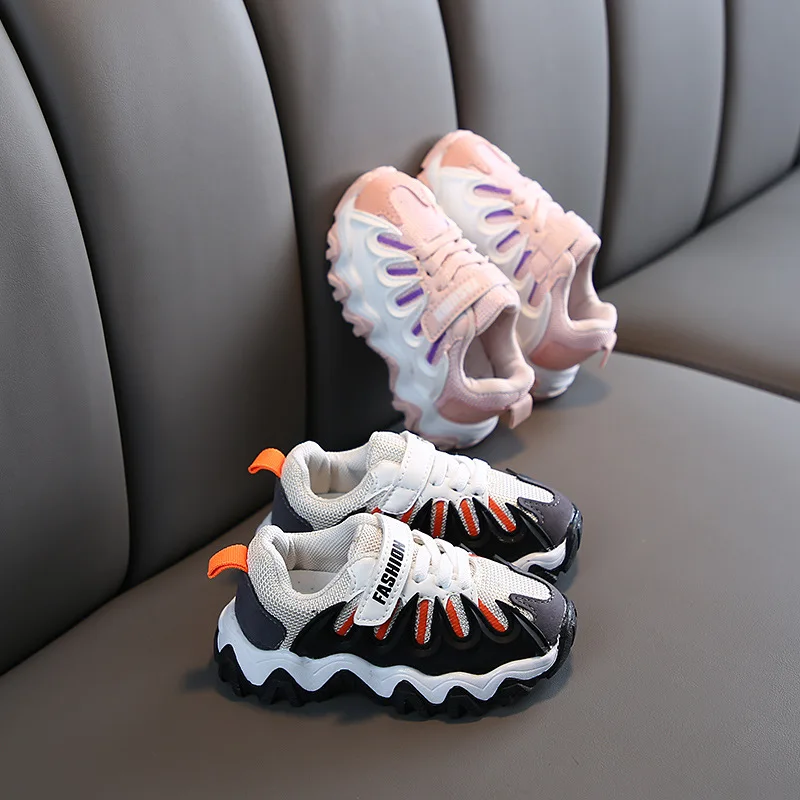 

Boys Sneakers For Kids Shoes Baby Casual PU Light Toddler Girls Running Shos Fashion Brand White Sport Children Shoes Breathable