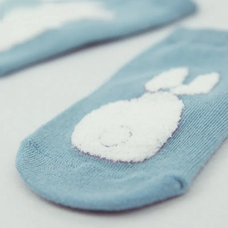 Мягкие нескользящие носки для маленьких мальчиков и девочек с меховым принтом