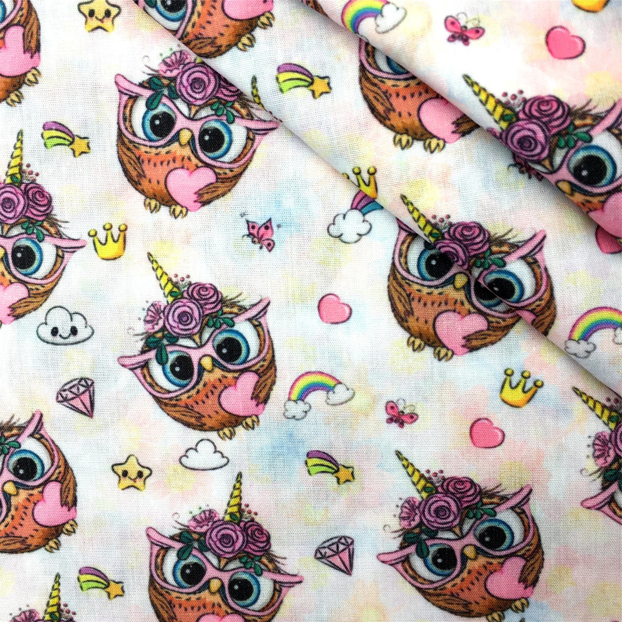 Cartoon Owl Ladybug polyester Cotton Material Tissue Sewing Quilting Fabrics Needlework DIY Handmade Cloth 1Yc15469 | Дом и сад