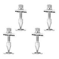 4 sets speaker stand spikes isolation spikes stand foot hifi speaker shockproof cone base pads chrome plated spikes base