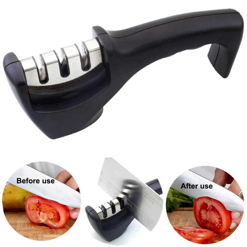 3 ступенчатая точилка для кухонных ножей профессиональный точильный камень