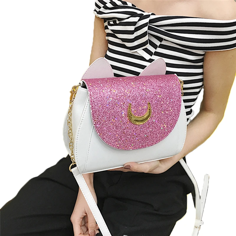 Женские сумки через плечо с блестками и луной длинные кожаные рюкзаки | Багаж