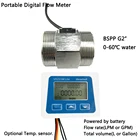 US211M Lite расходомер с DN50 потока Сенсор USS-HS20TA Нержавеющаясталь 304 Turb 10-200Lмин цифровой расходомер топлива 5V потока чтения