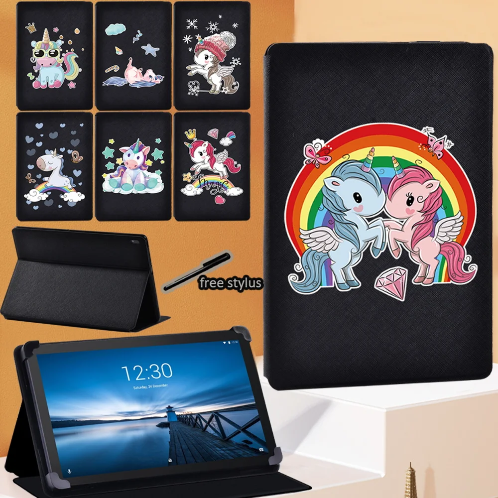 

Чехол для планшета Lenovo Tab E10 10,1 дюйма/Tab M10 10,1 дюйма/Tab M10 FHD Plus 10,3 дюйма, кожаный ультратонкий умный чехол-подставка + Бесплатный стилус