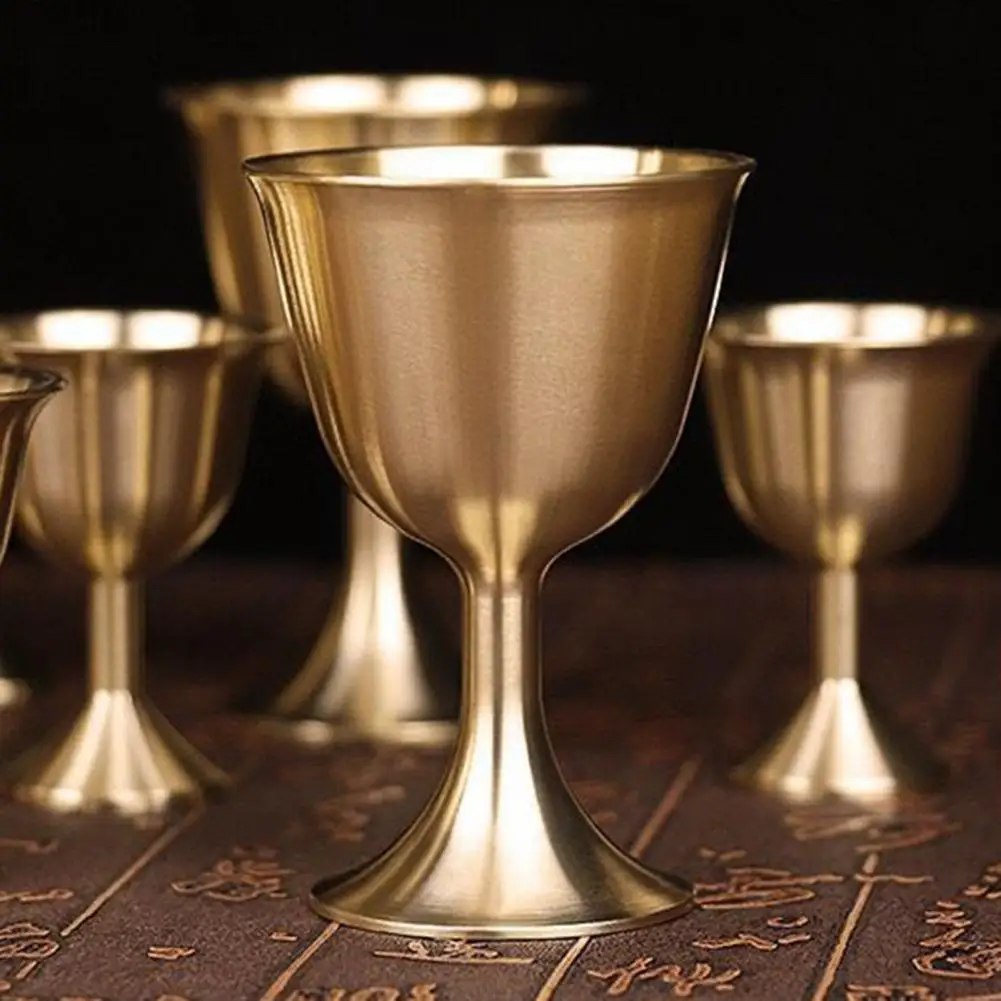 Бокал для вина латунные стаканы питья латунная чашка мелового напитка напитков