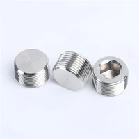 304 stainless steel hexagon pipe 18 14 38 12 34 1 2 bspt npt male countersunk end plug fitting water gas oil