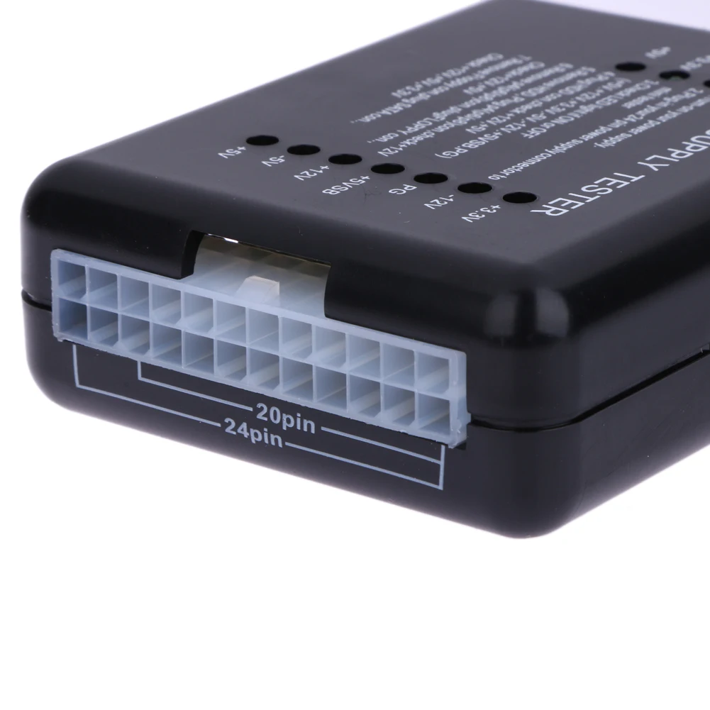 Тестер блока питания 20/24 Pin для PSU ATX SATA HDD тестер измерительный присветодиодный ПК