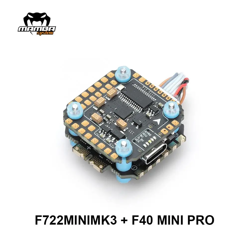 

Контроллер полета DIATONE MAMBA F722 MINI MK3 40A Pro MPU6000 F7 40A BLHELI32 4 в 1 ESC 3-6S