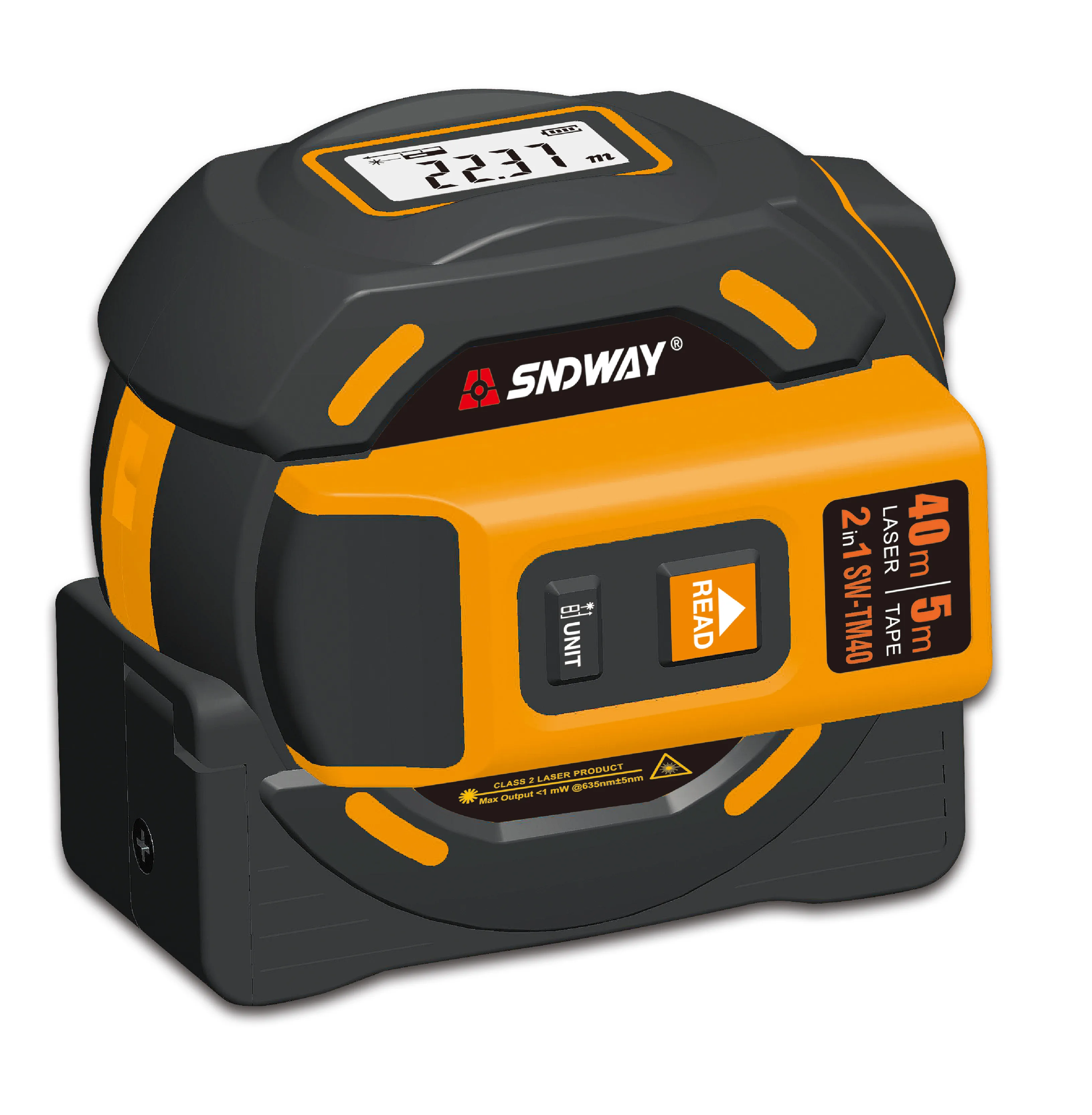 SNDWAY SW-TM40/TM60 Tape Laser Distance Meter Retractable Ruler Rangefinder