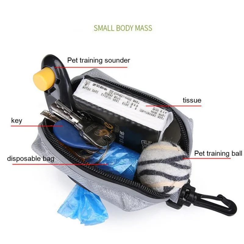 

Pet Training Bag Pet Snack Bag Treat Bag Strong Puppy Snack Reward Waist Bag Could Tied on Leash Pet Going Out Garbage Bag