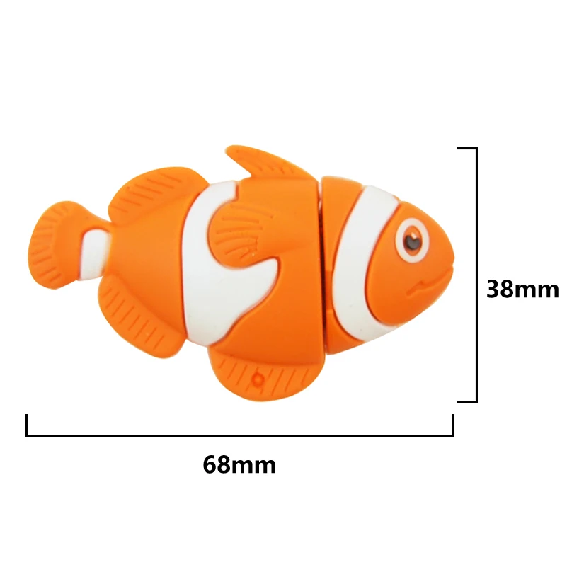 

Cartoon Cute Animal Pen Drive Dolphin Fish Shark Turtle Octopus USB Flash Drives Pendrive 4G 8GB 16GB 32GB 64GB Memory USB Stick