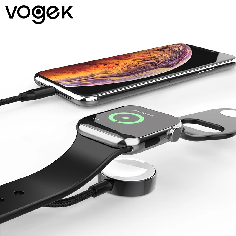 Беспроводное зарядное устройство Vogek для Apple Watch зарядный кабель беспроводное