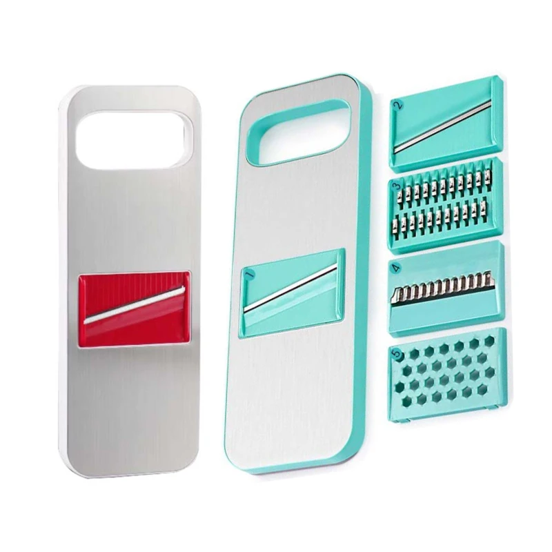 

Multifunctional Vegetable Cutter Kitchen Accessories Stainless Steel Grater Does Not Hurt Your Hands Fruit Slicer 6 Blades