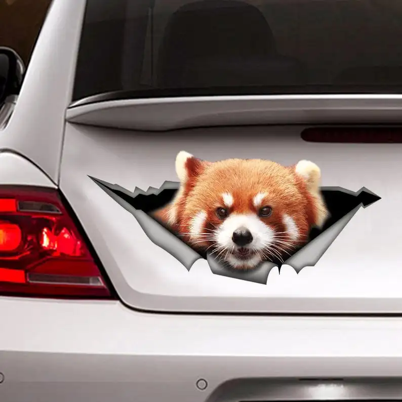 

2021 Sticker / Red Panda car , car sticker, panda sticker , animal sticker