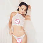 Модное сексуальное женское белье AKBSUN, сексуальное нижнее белье, кружевные ресницы, женский прозрачный трёхточечный соблазнительный костюм, Пижама