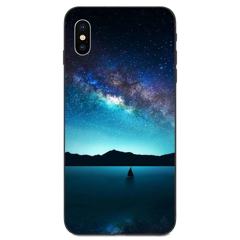 Для Apple iPhone 11 X XS Max XR Pro 4 4S 5 5S SE 6 6S 7 8 Plus ТПУ Модный Зеленый исландский Северный