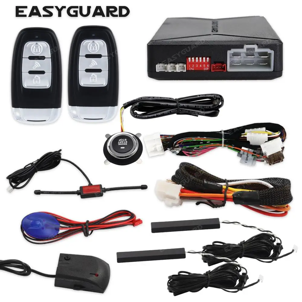 Автомобильная сигнализация EASYGUARD PKE с запуском двигателя и дистанционным