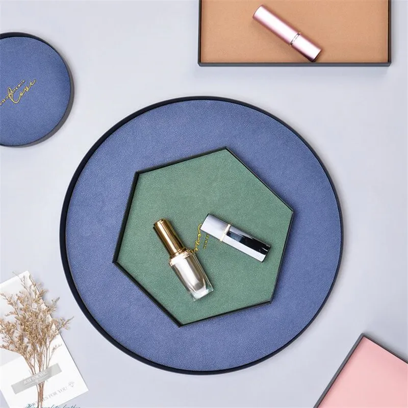 Поднос для косметики в скандинавском стиле офисный держатель хранения Модный