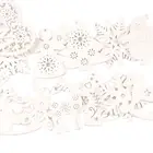 Украшение на рождественскую елку, из пеньковой веревки, 5 шт. + 1 м, деревянные подвески, рождественская елка, снежный ангел, звезда, рождественские украшения для дома