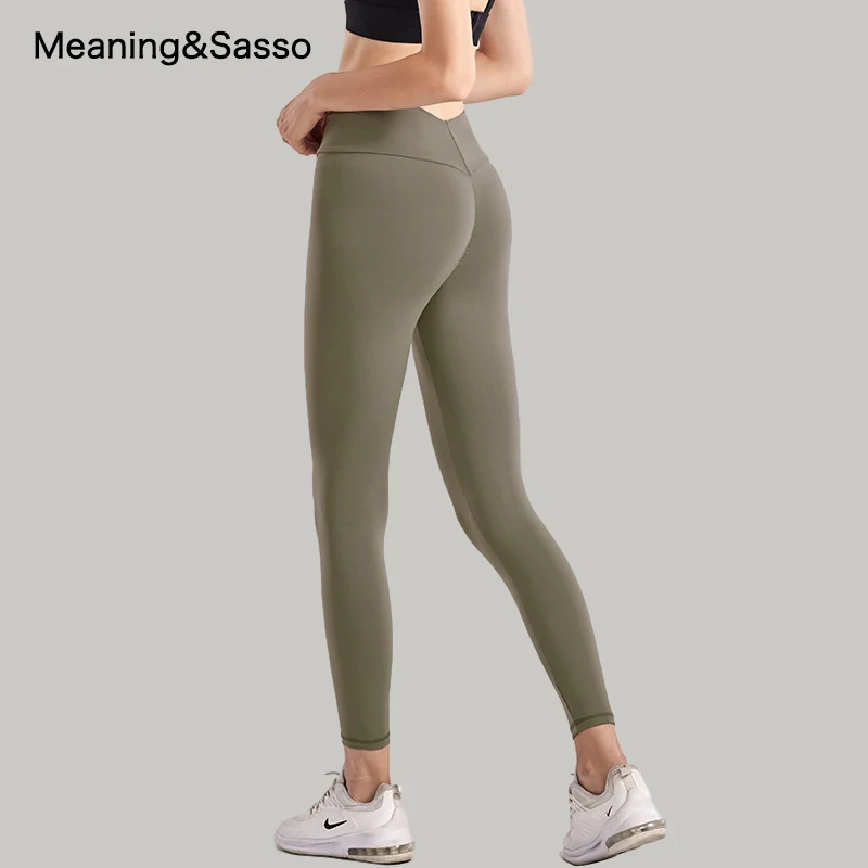 Женские Бесшовные штаны для йоги с высокой талией леггинсы фитнеса спортзала
