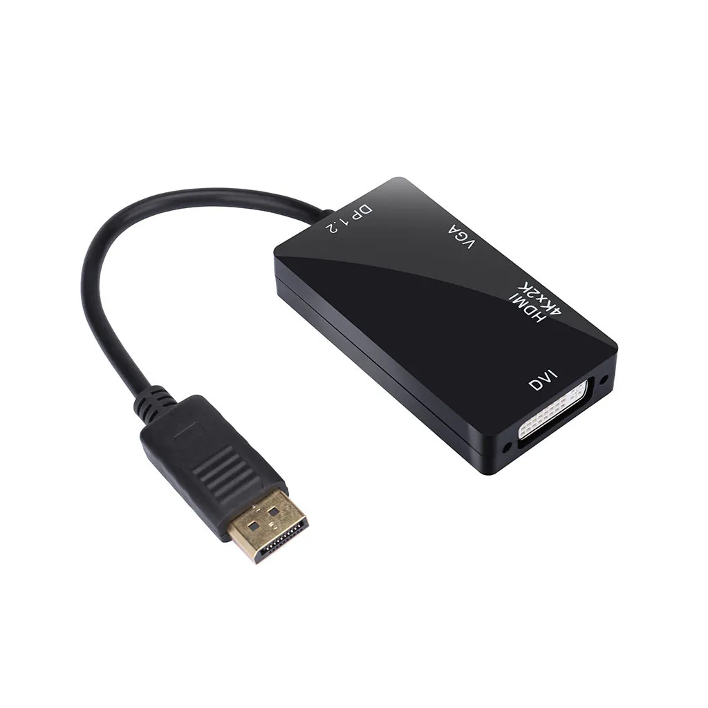 Многофункциональный Кабель адаптер DisplayPort 1 2 в HDMI 4K DVI VGA 3 конвертер для HDTV