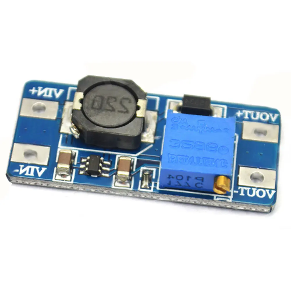 

2A Booster Board DC-DC Adjustable Boost Regulated Power Supply Module Wide Voltage Input 2/24V Rise 5V 9V 12V 28V