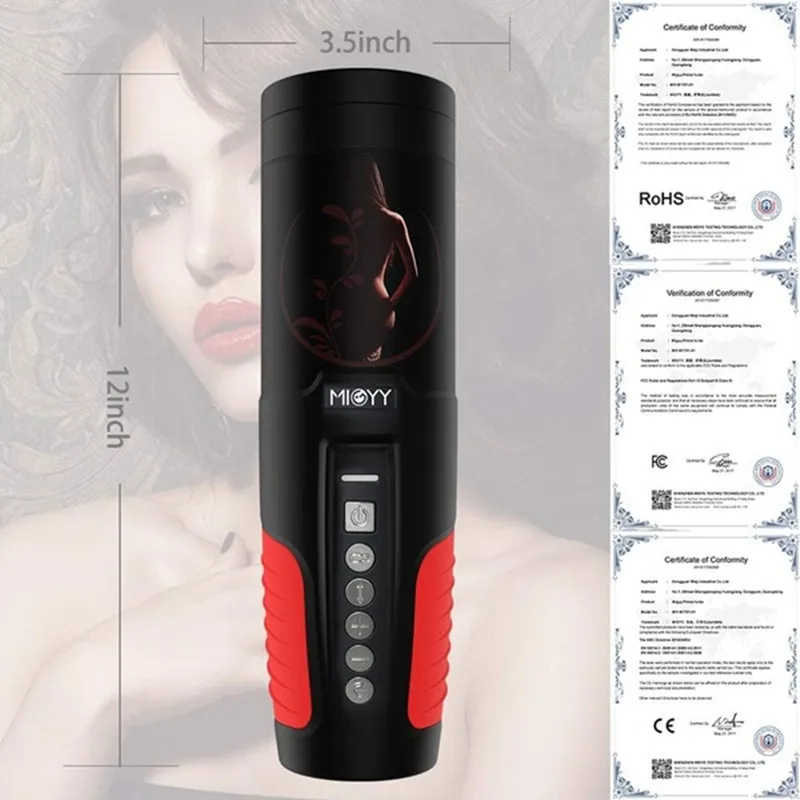 Вращающийся Телескопический Мужской мастурбатор Интеллектуальный голосовой