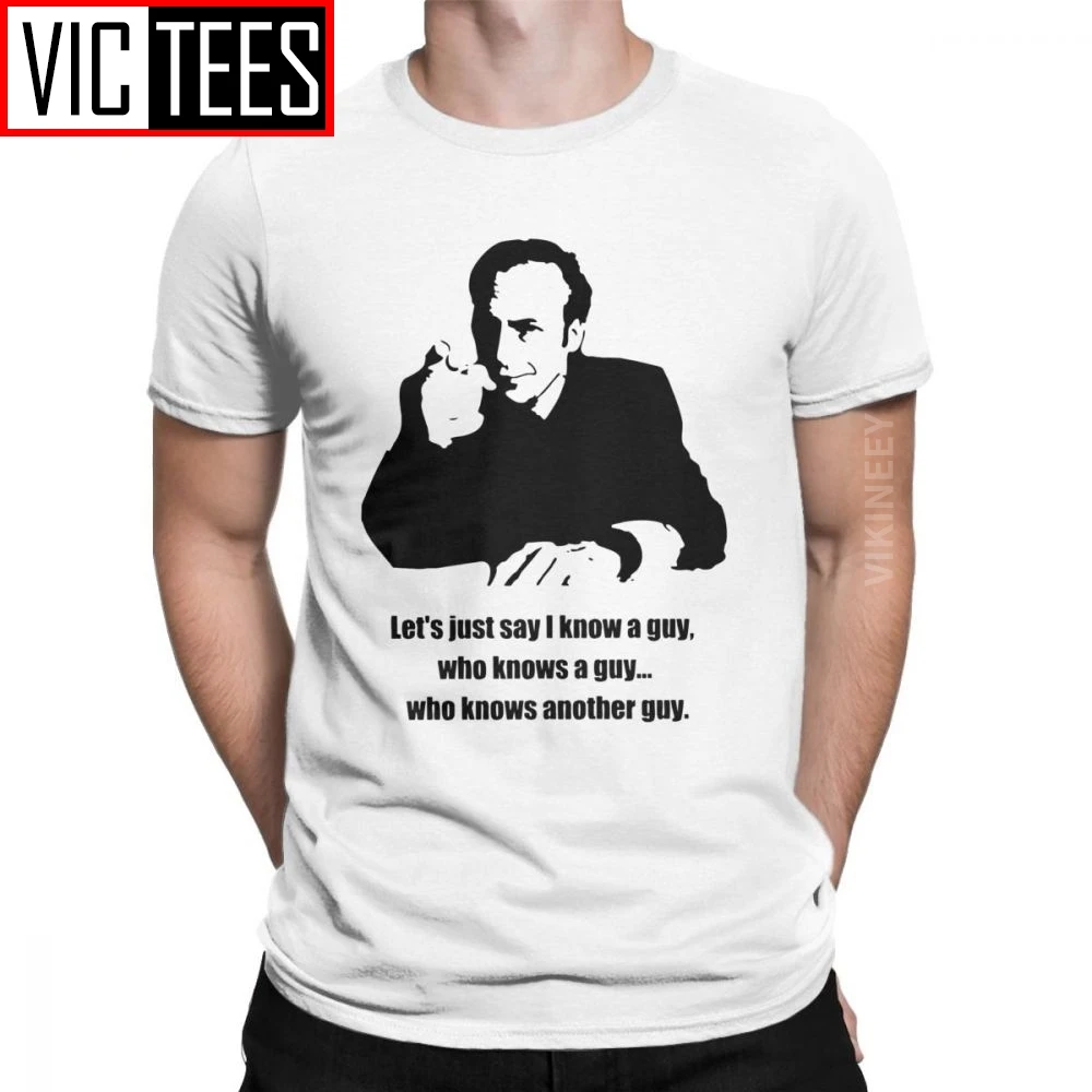 Мужская футболка Saul Goodman Better Call Повседневная с рисунком легальных сериалов 100