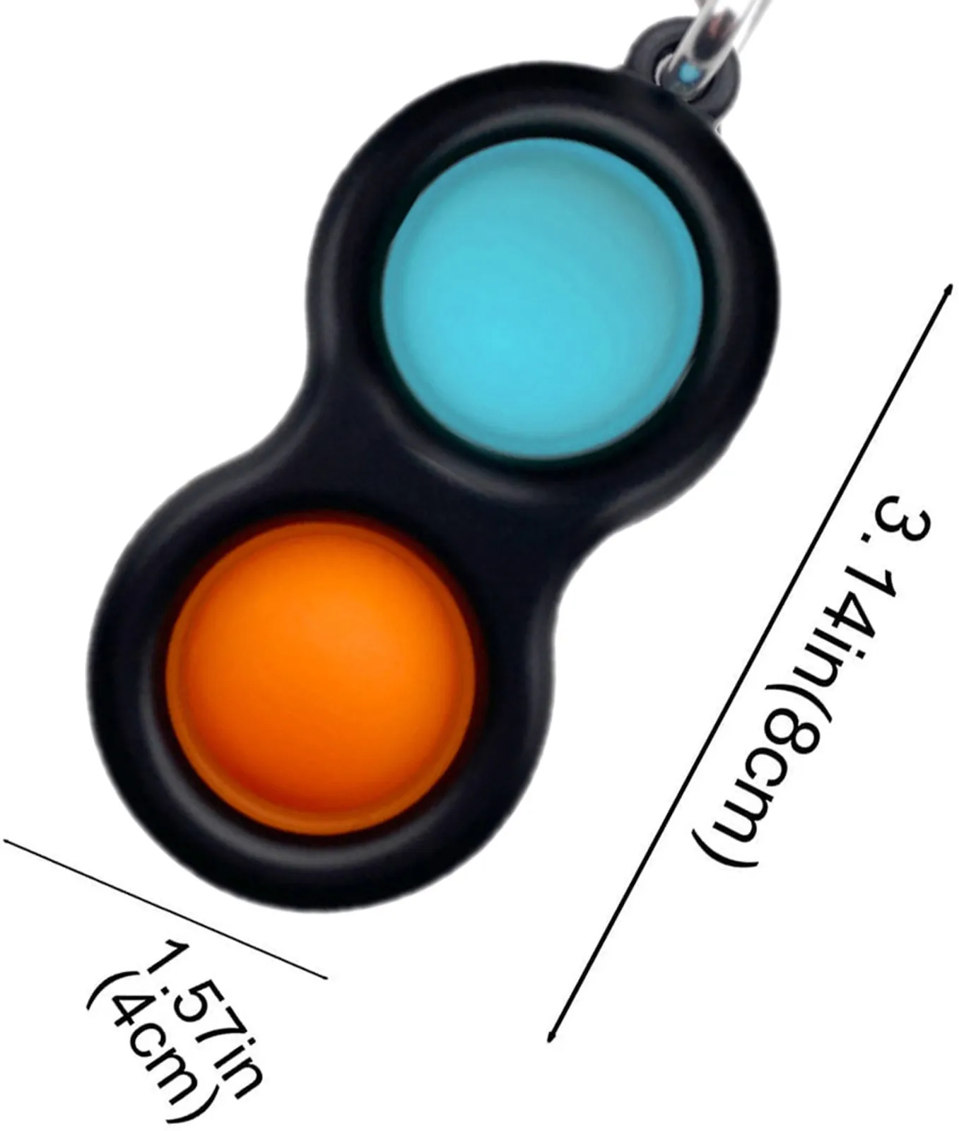 

Adhd Children Adult Zinc Alloy Simple Dimple Toy Pressure Reliever Board Controller Rubber Keychain Educational montessori Toys