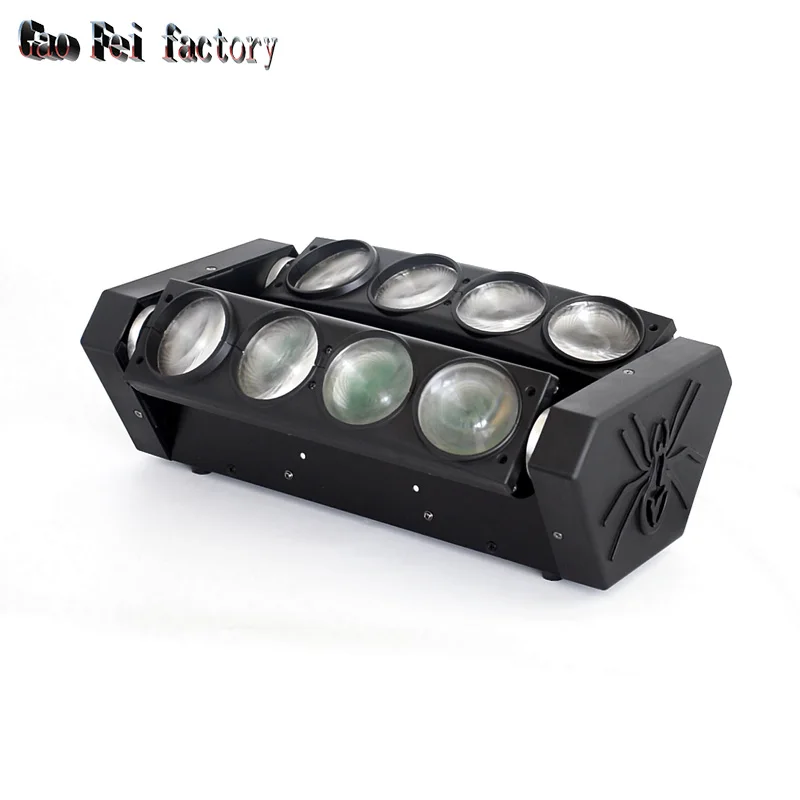 Прямая заводов 8x12 Вт мини-светодиод LED Паук со вращающейся головой огни Светодиодный диско-клуб Китай вечерние Dj освещение для сцены