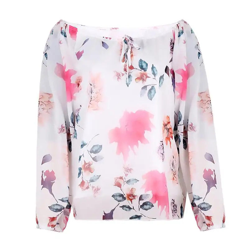 S-5XL женская рубашка Повседневная Свободная Летняя одежда с длинными рукавами на