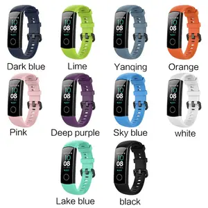 Ремешок силиконовый мягкий против царапин, сменный спортивный браслет для huawei Honor 54, аксессуары для спортивного браслета 50PF