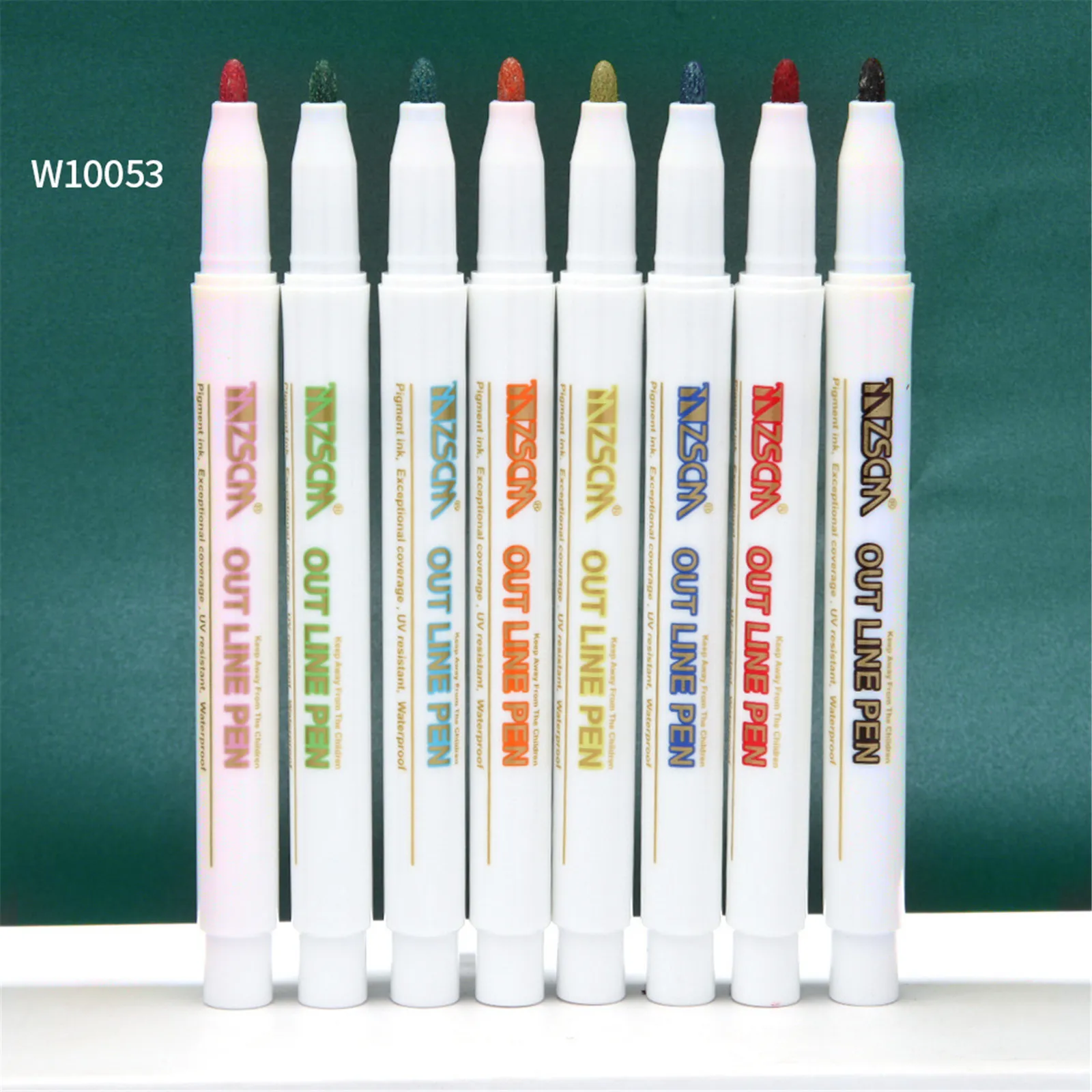 8/10/12 шт. блестящая цветная маркерная ручка маркер кисть для рисования